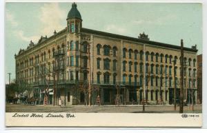 Lindell Hotel Lincoln Nebraska 1910c postcard