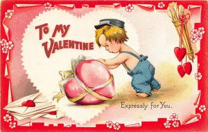 Valentines Day Comic Cupids Expressly for You Tuck #15 Postcard