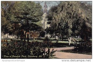 Illinois Galesburg View Of Standish Park