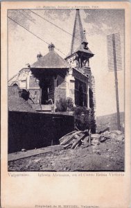 Chile Valparaiso Iglesia Alemana en el Cerro Reina Victoria Postcard C200