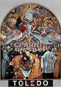 Modern Postcard Volume Toledo St. Burial account of Orgaz (El Greco)