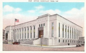 Vintage Postcard 1930's Post Office United States Postal Service Nashville TN