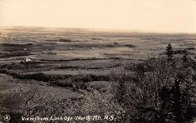 North Mountain Nova Scotia Canada Birdseye View Real Photo Postcard K106987