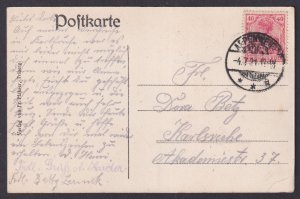 Triberg GERMANY postcard 1921 Black Forest General view