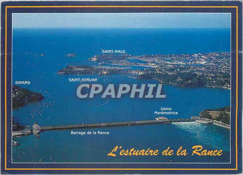 Modern Postcard The Emerald Coast The Rance estuary between Saint Malo and Di...