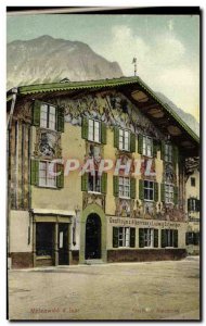 Old Postcard Mittenwald has Isar