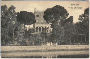 Vintage POSTCARD - CITY TOAST - VILLA DIONISI 1909-