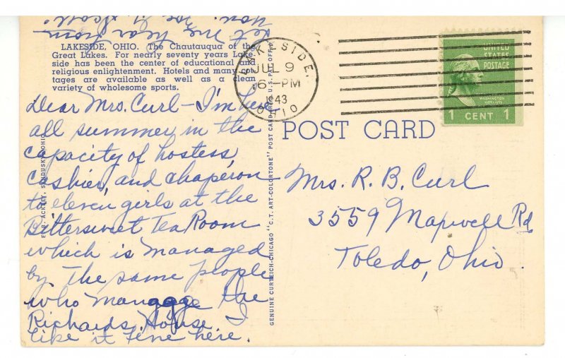 OH - Lakeside. Hotel Richards & Maple Avenue