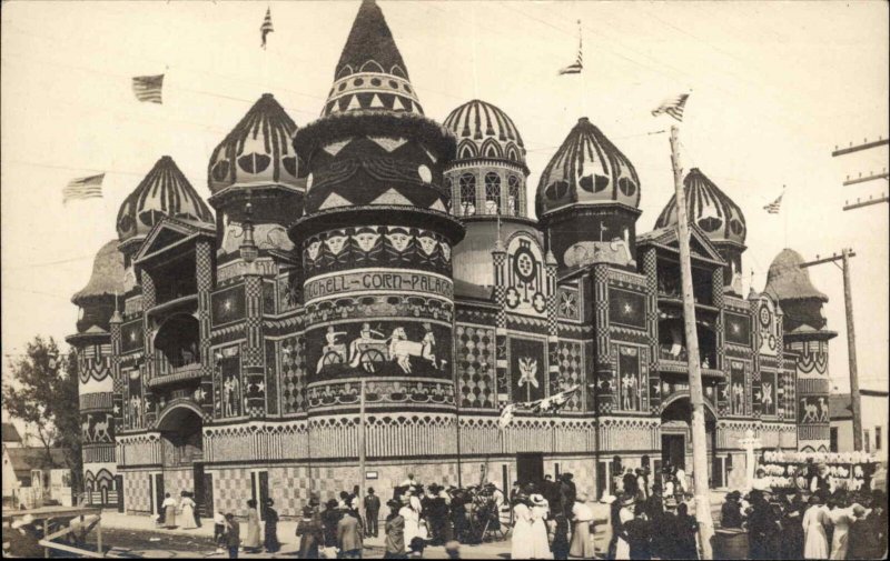 Mitchell SD Corn Palace 1911 Real Photo Postcard