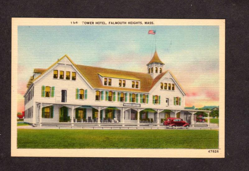 MA Tower Hotel Mass Massachusetts Postcard Cape Cod PC