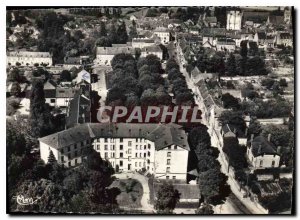 Postcard Modern Rock Posay les Bains come aerial view Hotel du Parc