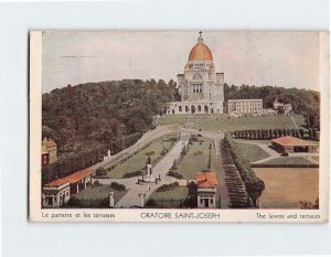 Postcard The lawns and terraces, Oratoire Saint-Joseph, Montreal, Canada