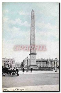 Postcard The Old Paris Obelisk