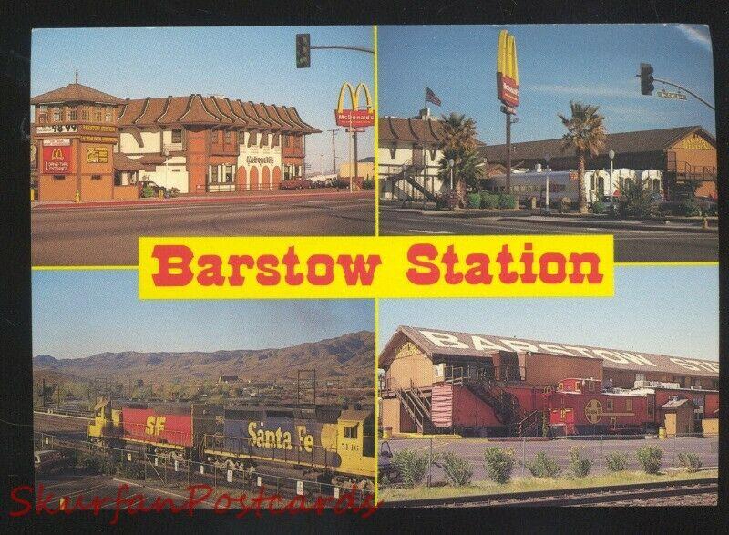 BARSTOW STATION CALIFORNIA ROUTE 66 MCDONALDS RESTAURANT POSTCARD