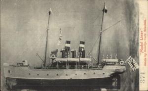 Toy - Model Steamer Steamship by George Carr of Brechin c1910 Postcard jrf
