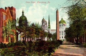 Pennsylvania Harrisburg State Street 1910