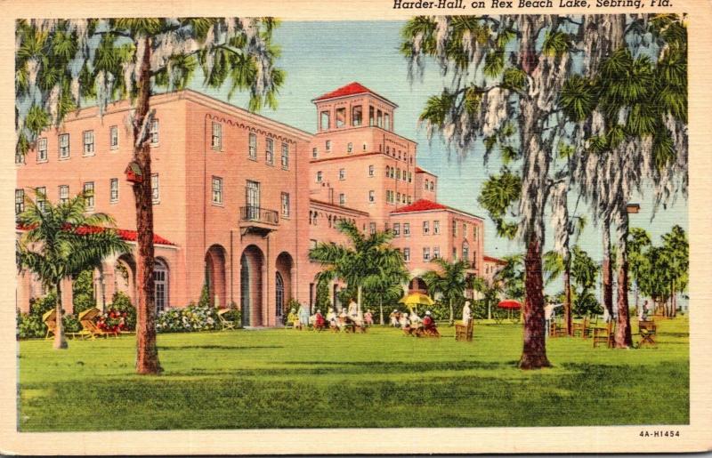 Florida Sebring Harder Hall On Rex Beach Lake Curteich