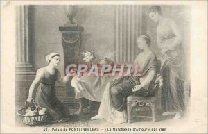 Postcard Old Palace of Fontainebleau The Merchant of Love by Vien