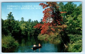 BROOKLYN, Wisconsin WI ~ Advertising CORNWELL CHEESE SHOP c1960s Postcard