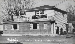 Lima Ohio OH Ralph's Diner Restaurant Vintage Postcard