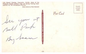 Postcard STADIUM SCENE Clearwater Florida FL AQ5090