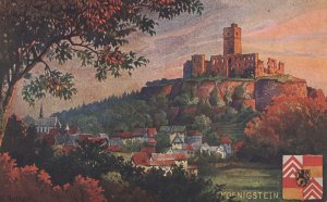 Koenigstein Gruss Aus Style Art German Painting Antique Postcard