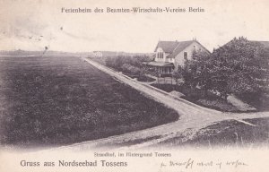 Strandhof Tossens German Old Berlin Postcard