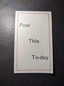 Mint Germany Shell TOX Insecticide Advertisement Folded Postcard Order Form