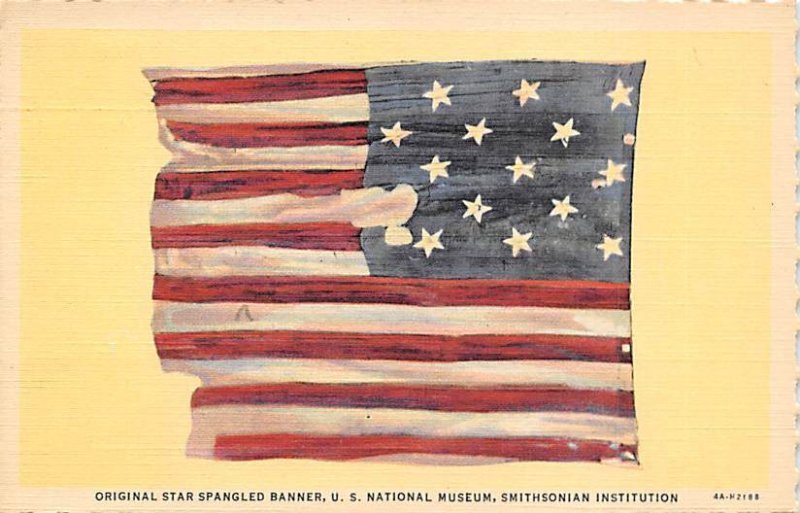 Original Star Spangled Banner U.S National Museum, Smithsonian Institution Vi...