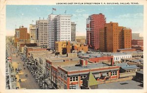 Looking East Elm Street - Dallas, Texas TX
