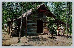 Smoke House in Pioneer Museum at GADSDEN Alabama Vintage Postcard 0713