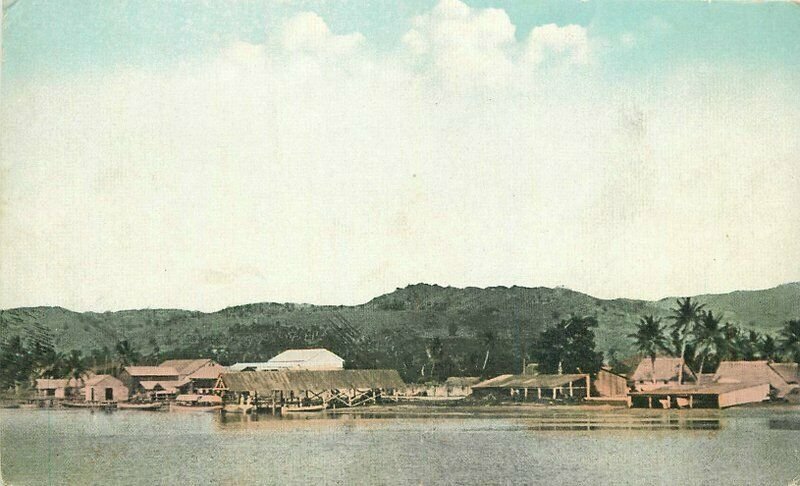 South Pacific C-1910 US Naval Landing Guam Bardell Process Postcard 21-5920