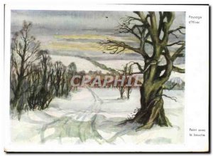 Postcard Modern Landscape D & # 39Hiver Jackson