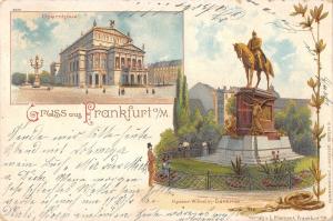 BG19422 gruss aus frankfurt am main litho germany