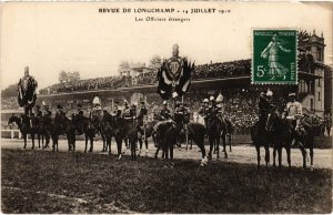 CPA PARIS Revue du 14 Juillet 1910 Officiers Etrangers (1242323)