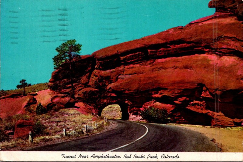 Colorado Red Rocks Parks Tunnel Near Amphitheatre 1984