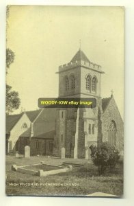 cu0475 - Hughenden Church , High Wycombe , Buckinghamshire - postcard