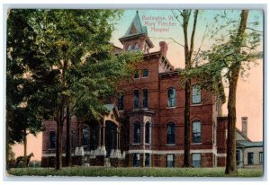 c1910's Mary Fletcher Hospital Building Burlington Vermont VT Antique Postcard