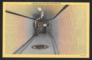 People in Visitors Gallery Inside Boulder Dam Boulder City Nevada Unused c1937