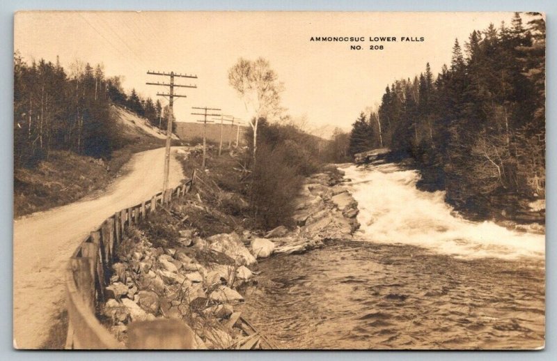 RPPC  Ammonoosuc  Lower Falls  New Hampshire    Postcard