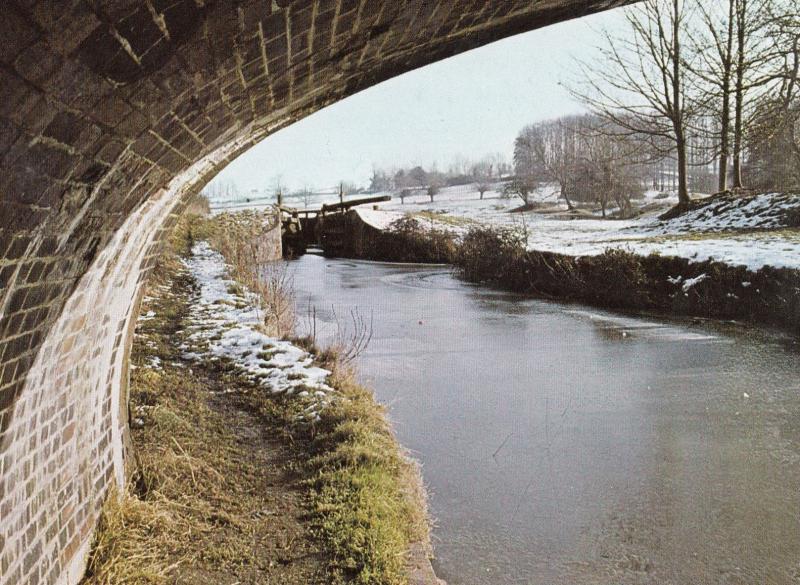 Kennet & Avon Canal Seend Wharf Bridge Boat Wiltshire Postcard