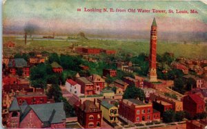 1910s Looking Northeast from Old Water Tower St. Louis Missouri Postcard