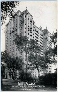 c1940s Detroit, MI Lee Plaza Hotel Litho Postcard Process Photo Studios A87 