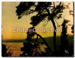 Postcard Modern Sun Crepuscule the French Riviera on the Mediterranean