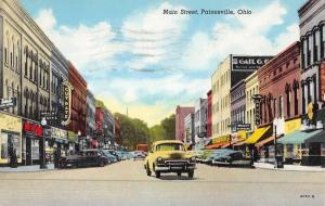 Painesville Ohio Main Street Scene Historic Bldgs Antique Postcard K48939