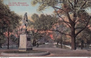 CHICAGO, Illinois, 1900-1910s; La Salle Monument, Lincoln Park