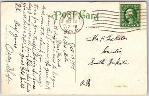 1914 Grand Avenue West 8th Street Milwaukee Wisconsin WI Posted Postcard