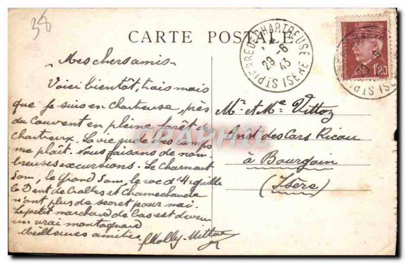 Old Postcard Dauphine Saint Pierre De Chartreuse And Chamechaude