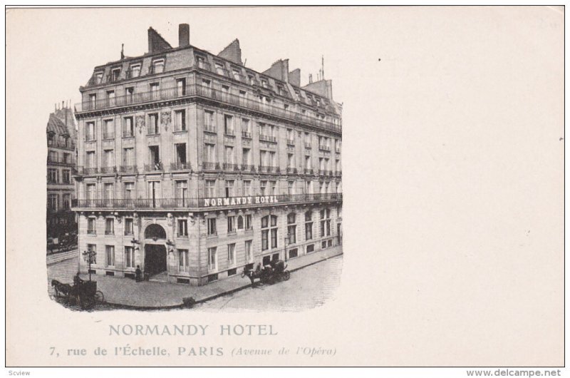 Normandy Hotel , PARIS , France , 1890s