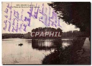 Old Postcard Melun the pointed L & # 39lle and the Central Prison